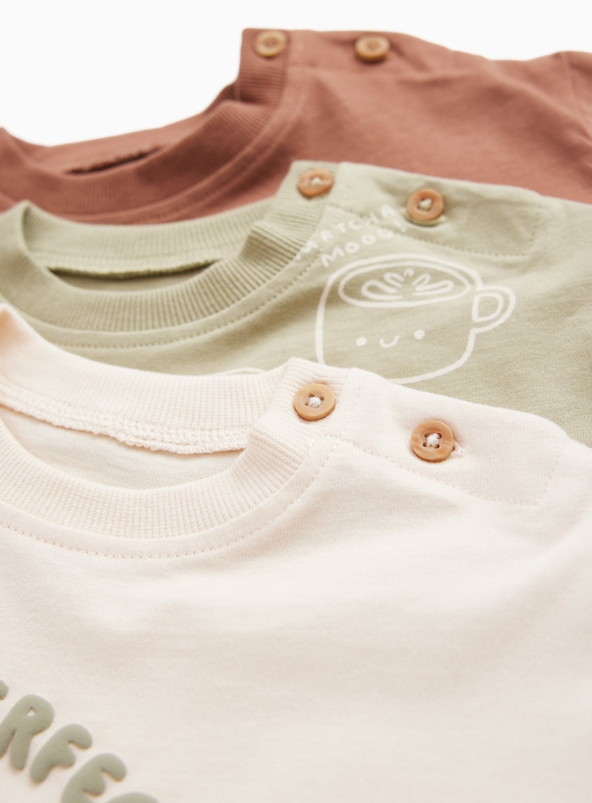 Matcha Long Sleeve Tops 5 Pack 3-6 months - Image 2 thumbnail